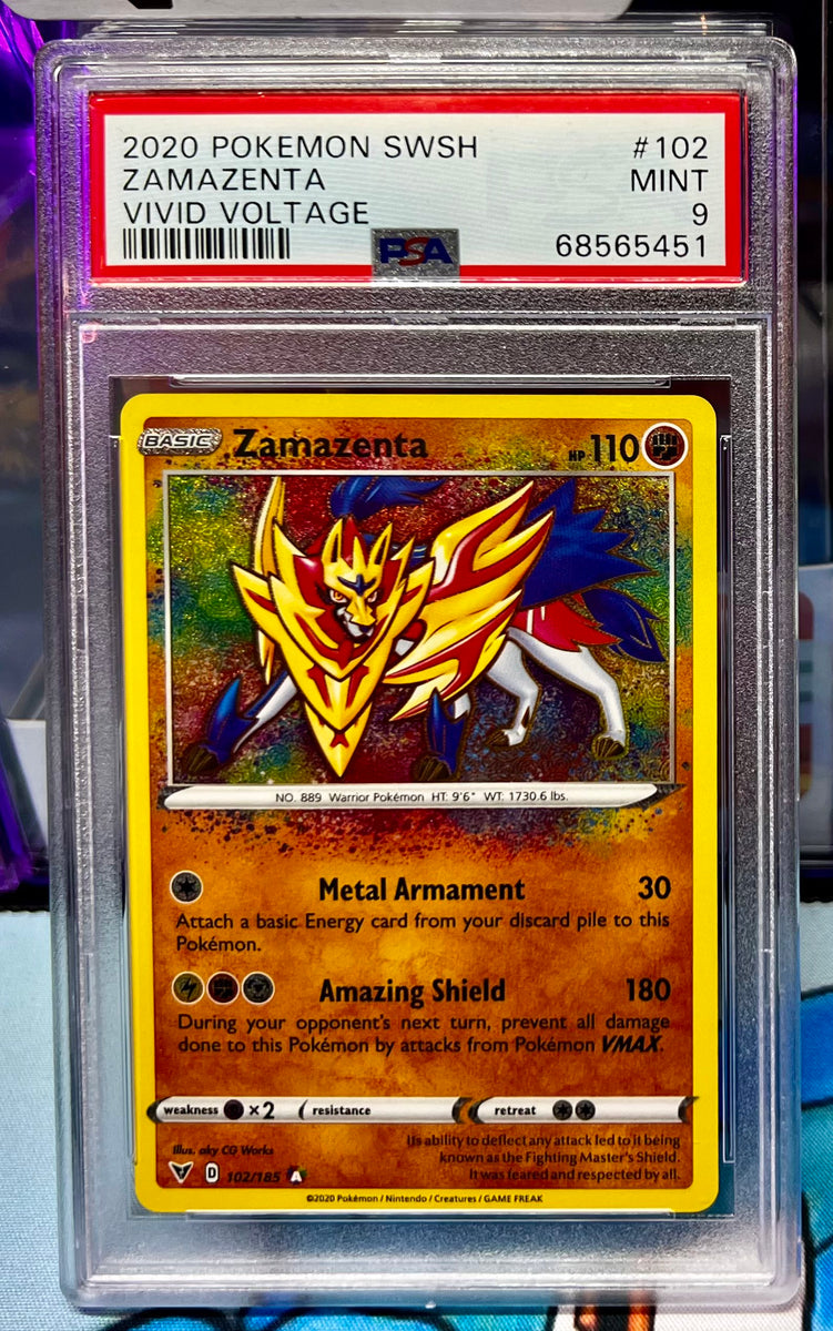 Card Zamazenta 102/185 da coleção Vivid Voltage