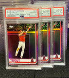 Mike Trout 3x Sequential PSA 10 2019 Topps Chrome Pink Refractor #200 Jump | SPORTS