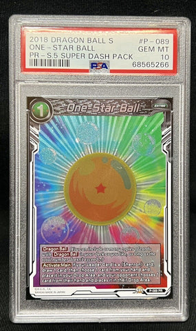 PSA 10 Gem Mint One-Star Ball P-089 Promo Dash | Dragon Ball Super