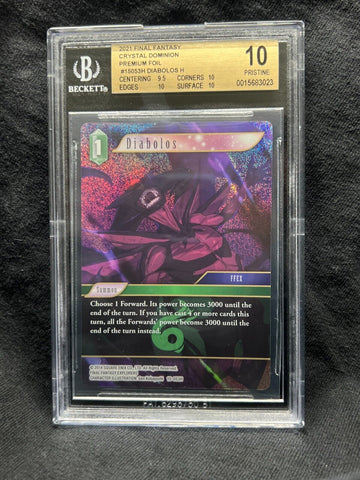 BGS 10 PRISTINE | Diabolos Foil - 15-053H - Final Fantasy TCG - Near Mint FFTCG