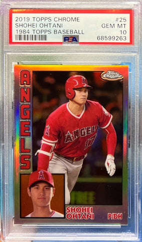 Shohei Ohtani PSA 10 Gem Mint 2019 Topps Chrome 1984 #25 | SPORTS