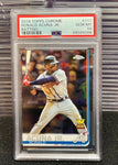 Ronald Acuna Jr. PSA 10 Gem Mint 2019 Topps Chrome #117 Batting Rookie RC Cup | SPORTS