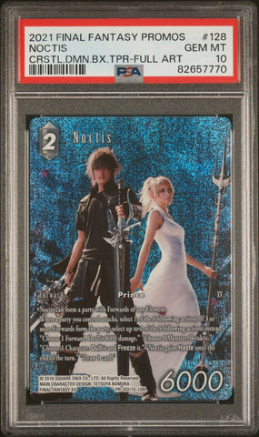 Final Fantasy TCG PSA 10 Gem Mint Crystal Dominion Box Topper FA Foil Noctis