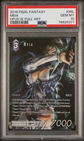 PSA 10 LOT (READ DESC) 2019 Opus IX Final Fantasy TCG MEIA Full Art Foil #9-095L