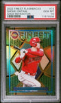 Shohei Ohtani PSA 10 Gem Mint 2022 Topps Finest Flashbacks GOLD Refractor #73 2/50 | SPORTS