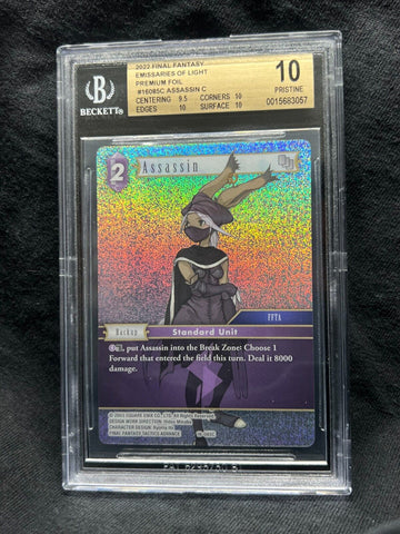 BGS 10 PRISTINE | Final Fantasy Emissaries of Light Assassin 16-085C Foil FFTCG