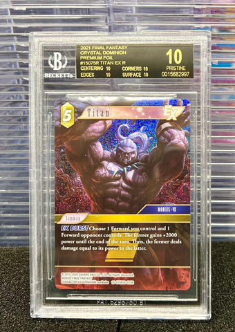 BGS 10 BLACK LABEL | FFTCG FINAL FANTASY OPUS VI TITAN 15075R (Twin in Listings)