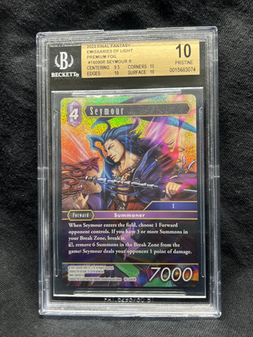 BGS 10 PRISTINE | Final Fantasy TCG Seymour Foil Emissaries/Light #16-090R FFTCG