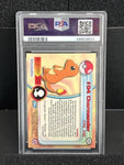 1999 Topps Pokemon TV #4 Charmander Rainbow Foil Blue Logo PSA 9 Mint