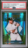 Giancarlo Stanton PSA 10 Gem Mint Topps Finest Flashbacks #77 Prism Refractor /35 | SPORTS