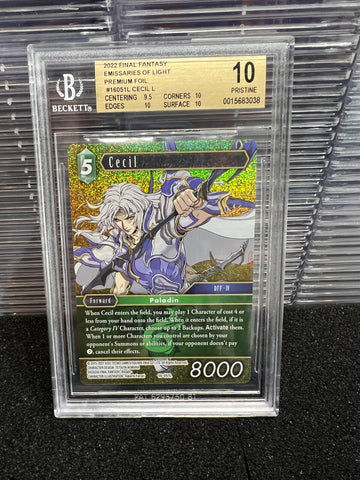 BGS 10 PRISTINE | Cecil #16051L Opus XVI Emissaries Foil Final Fantasy FFTCG