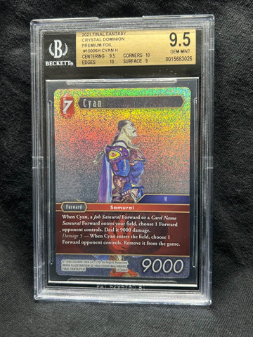 BGS 9.5 GEM MINT | Cyan Foil - 15-006H - Final Fantasy TCG FFTCG