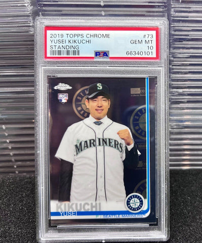 Yusei Kikuchi RC PSA 10 Gem Mint 2019 Topps Chrome #73 | SPORTS