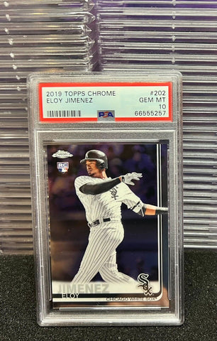 Eloy Jimenez PSA 10 Gem Mint 2019 Topps Chrome #202 Rookie RC | SPORTS