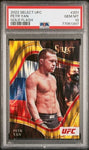 2022 Panini Select UFC Octagonside Gold Flash Prizm Petr Yan #201 /10