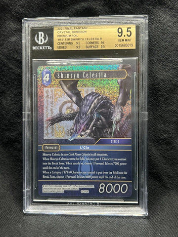 BGS 9.5 GEM MINT | FINAL FANTASY OPUS Forward Card: SHINRYU CELESTIA 15-112R