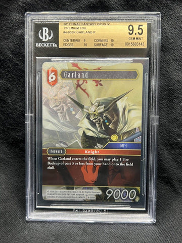 BGS 9.5 GEM MINT | Garland Foil - 4-005R - Final Fantasy TCG - Near Mint FFTCG