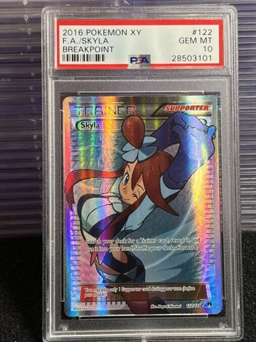 POKEMON BREAKPOINT SKYLA #122 FULL ART HOLO FOIL PSA 10 GEM MINT