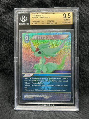 BGS 9.5 GEM MINT | Carbuncle Foil - 12-025H - Final Fantasy TCG - Near Mint NM FFTCG