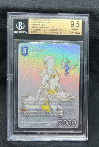 2022 Final Fantasy Emissaries of Light 144L Lenna Legacy Full Art BGS 9.5