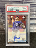 Jacob Nix 2019 Topps Chrome Rookie Autographs RC Auto #RA-JN PSA 10 GEM MINT | SPORTS