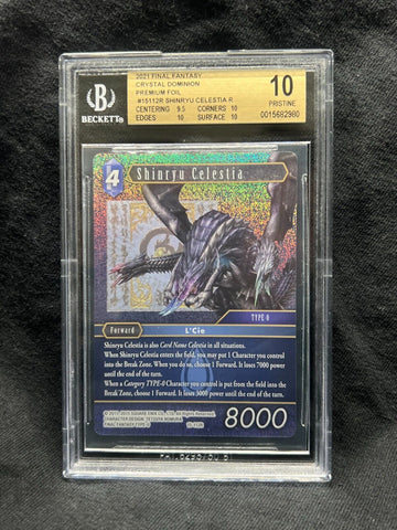 BGS 10 PRISTINE | FINAL FANTASY OPUS Forward Card: SHINRYU CELESTIA 15-112R