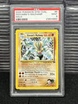 PSA 9 MINT 2000 Gym Challenge Giovanni's Machamp 6/132 Holo Pokemon TCG