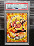 PSA 9 MINT | 2000 Topps T.V. Pokemon Animation Series 3 Flareon #136 Blue Label