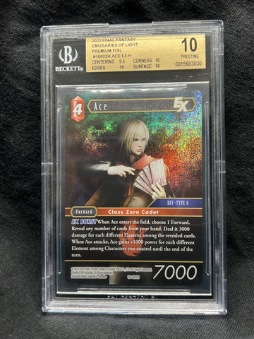 BGS 10 PRISTINE | Ace Foil 16-002H - NM - Final Fantasy TCG FFTCG