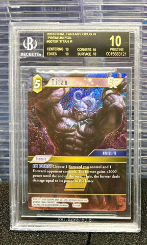 BGS 10 BLACK LABEL | FFTCG FINAL FANTASY OPUS VI TITAN 6-075R (Twin in Listings)