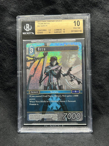 BGS 10 PRISTINE | Final Fantasy FFTCG TCG Opus II Nero 2-042R