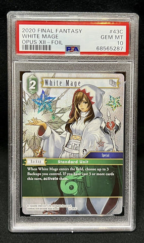 PSA 10 GEM MINT POP 2 | Final Fantasy TCG Opus XII White Mage 12-043C