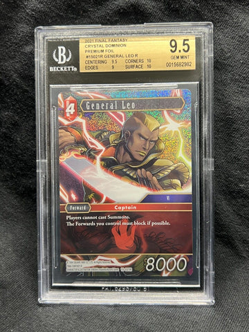 BGS 9.5 GEM MINT | General Leo Foil Full Art Foil  15-021R Final Fantasy TCG FFTCG