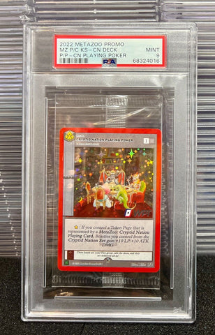 PSA 9 Mint | 2022 Metazoo KICKSTARTER WPT Promo CN Playing Poker Holo PACK