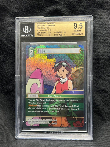 BGS 9.5 GEM MINT | Final Fantasy Crystal Dominion Filo 15-056R Foil