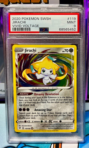 PSA 9 2020 Pokemon Sword & Shield Vivid Voltage 119 Jirachi